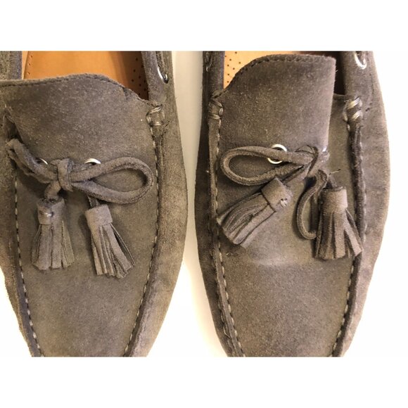 Zara men\'s gray leather suede slip on loafers size US:12 EU:45 main image 6